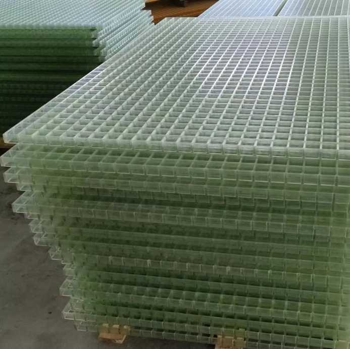 FRP Fiberglass Grating, Fireproof Anti-Slip GRP Walkway Floor & Tree Grate with Custom Bending