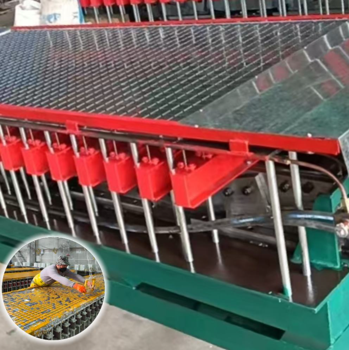 FRP Molded Grating Molding Machine, CE Certified Fiberglass Grate Production Equipment