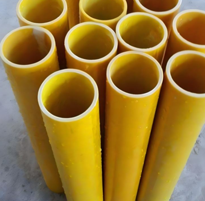 High Strength Pultruded FRP Rectangular Tube, Insulation Fireproof Fiberglass Pipe for Petroleum