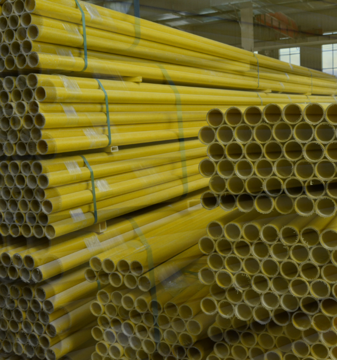 High-Strength Pultruded FRP Round Tubes, Corrosion-Resistant Fiberglass Reinforced Plastic Profiles