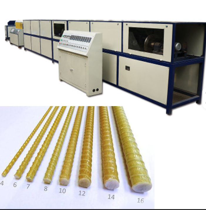 Modern FRP Rebar & Anchor Bolt Pultrusion Production Line, 4-32mm Diameter Fiberglass Reinforcing 