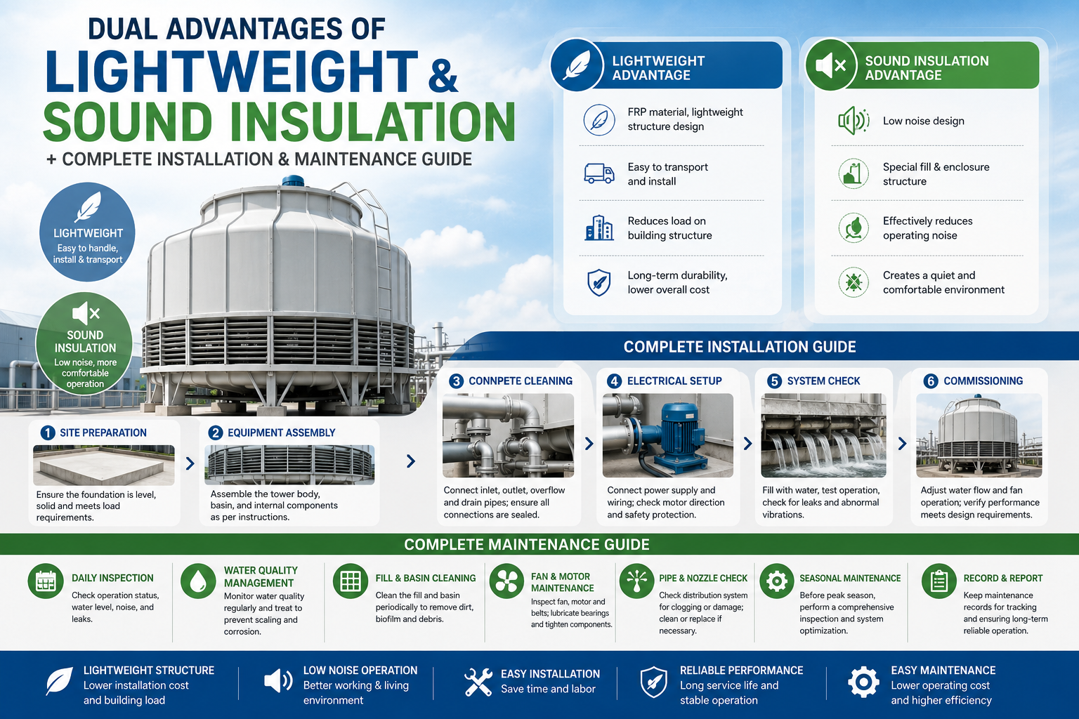 Dual Advantages of Lightweight & Sound Insulation + Complete Installation & Maintenance Guide