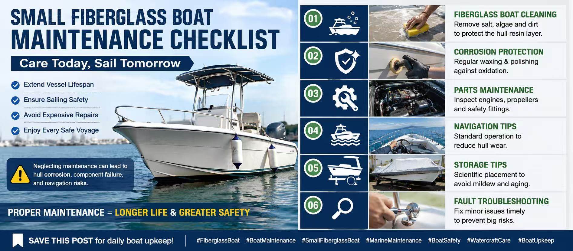 Small Fiberglass Boat Maintenance Tips