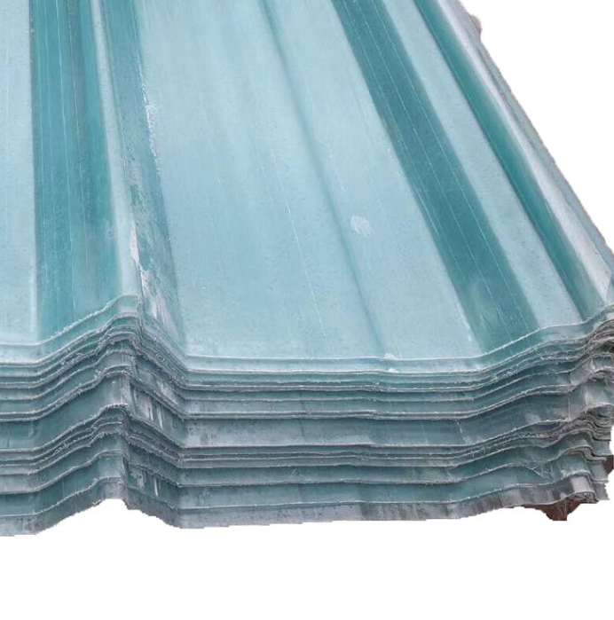 Transparent FRP Fiberglass Corrugated Panel, Clear Fiberglass Reinforced Plastic Daylight Roof 